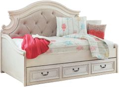 Signature Design by Ashley® Realyn Chipped White Twin Storage Daybed