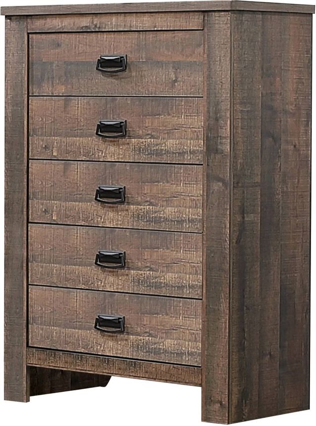 Coaster® Frederick 5-Piece Weathered Oak California King Bedroom Set-3