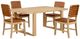 Steve Silver Co. Reid 5-Piece Brown/Sand Dining Table Set-0