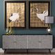 Crestview Collection Atlas Black/Cream Sideboard-1