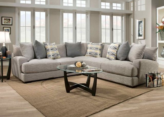 Franklin™ Barton 3-Piece Hannigan Fog L-Shape Sectional-1