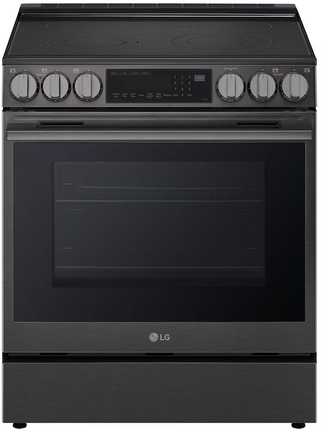 LG 30" PrintProof® Black Stainless Steel InstaView® Slide-In Electric Range with Air Fry-0