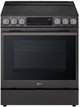 LG 30" PrintProof® Black Stainless Steel InstaView® Slide-In Electric Range with Air Fry-0