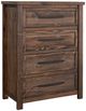 International Furniture Direct Dutton Brown 4-Drawer Chest-0