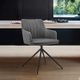 Armen Living Simone 2-Piece Black/Gray Dining Side Chair Set-1