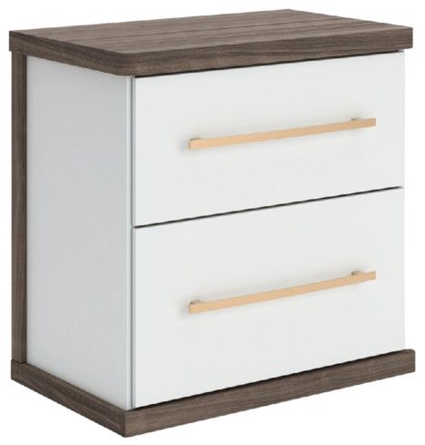 Signature Design by Ashley® Kendanport Brown/White 2-Drawer Nightstand-0