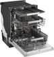 LG 24" PrintProof™ Stainless Steel FlushFit™ Top Control Built-In Dishwasher with QuadWash® Pro, TrueSteam® and Dynamic Heat Dry™-3