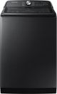 Samsung Brushed Black Top Load Washer & Gas Dryer Laundry Pair-1
