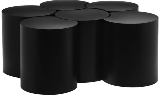 Meridian Furniture Dimple 6-Piece Matte Black 16" Modular Nesting Coffee Table Set-1