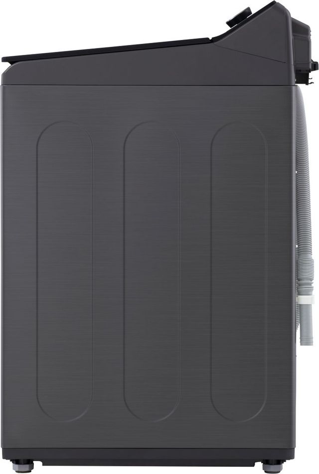 LG Platinum Black Agitator Top Load Washer and Front Load Electric Dryer Laundry Pair-4