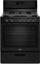 Whirlpool® 30" Black Free Standing Gas Range-0
