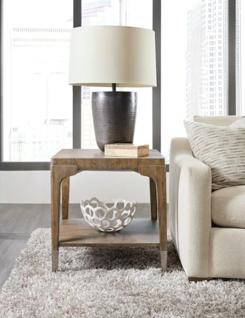 Hooker® Furniture Chapman Sorrel End Table with Pewter Accents-3