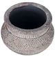 A & B Home Gray 6" Planter Pot with Patterns-1