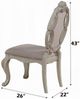 ACME Furniture Ragenardus 2-Piece Beige/Antique White Side Chair Set-2