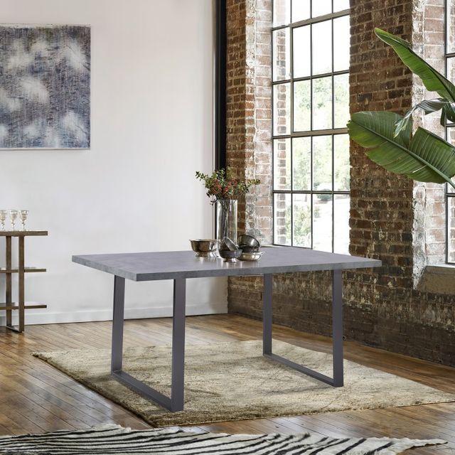 Armen Living Fenton Gray 63" Dining Table-1