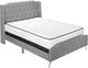 Monarch Specialties Inc. Grey Linen Queen Bed-0