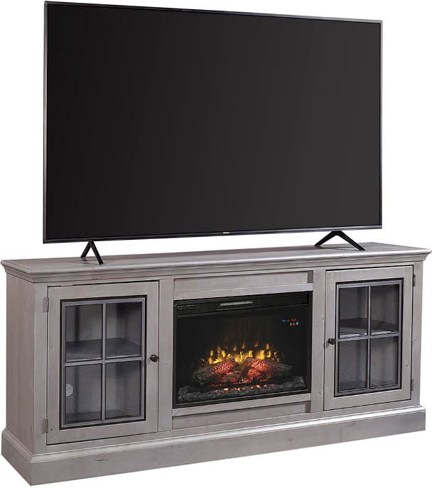 Aspenhome® Churchill Smokey Grey Fireplace Console-0