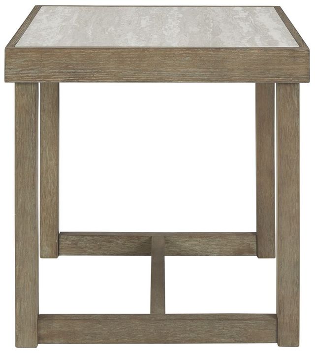 Signature Design by Ashley® Challene Light Gray Square End Table-1