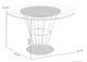 Armen Living Veronica Glass Top Round Dining Table with Gold Base-4