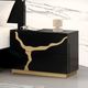 Furniture of America® Goldsberg 4-Piece Black/Gold Queen Bedroom Set-3