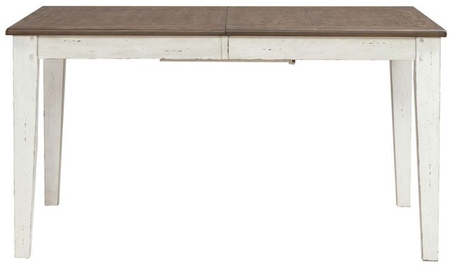 Liberty Furniture Al Fresco Graphite Rectangular Table with Whitestone Base-4