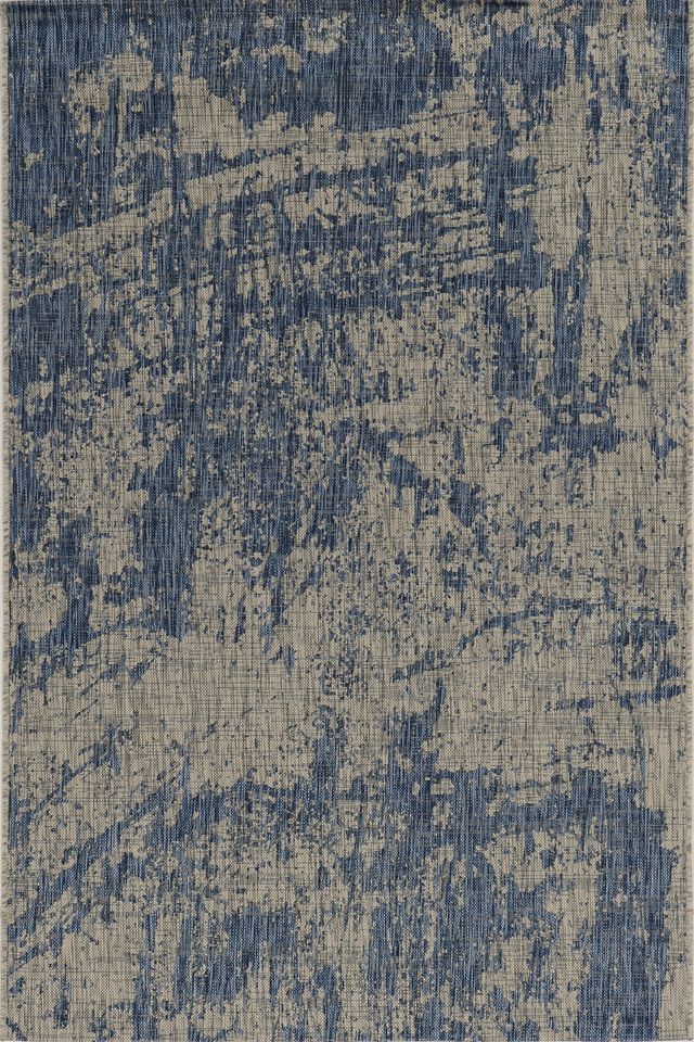 KAS Rugs Provo 5760 Grey/Denim Strokes 5'x8' Area Rug-0