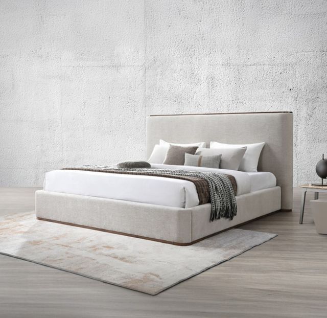 ACME Furniture Orane Gray Eastern King Upholstered Panel Bed-1