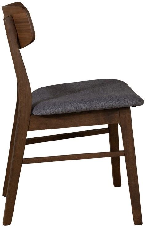 Liberty Furniture Space Savers Gray/Satin Walnut Panel Back Side Chair-3