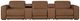 Signature Design by Ashley® Magic Man 5-Piece Caramel Power Reclining Modular Sectional with Console-0