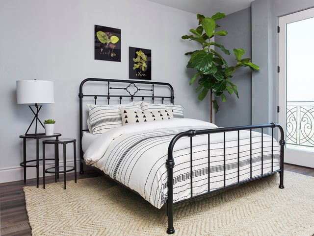Coaster® Packlan Matte Black Metal Panel Bed-1