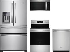 Whirlpool® 4 Piece Stainless Steel Kitchen Package