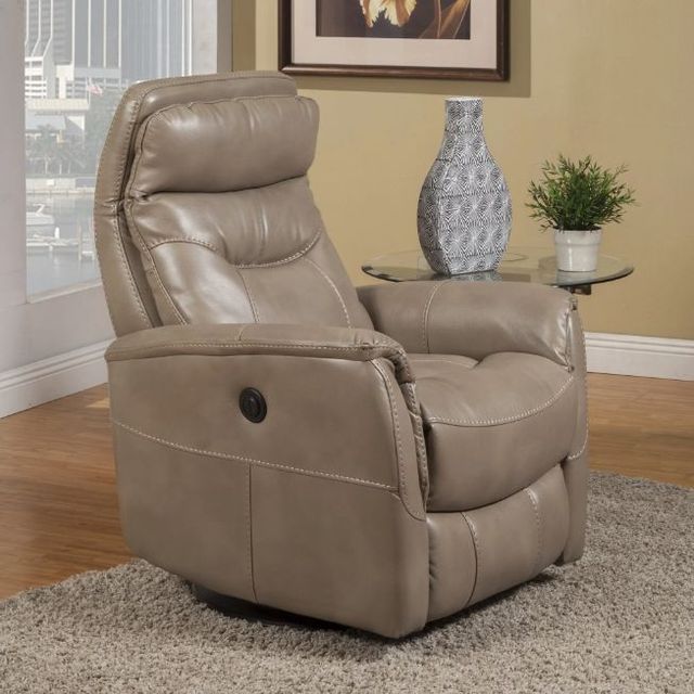 Parker House® Gemini Linen Power Swivel Glider Recliner-3
