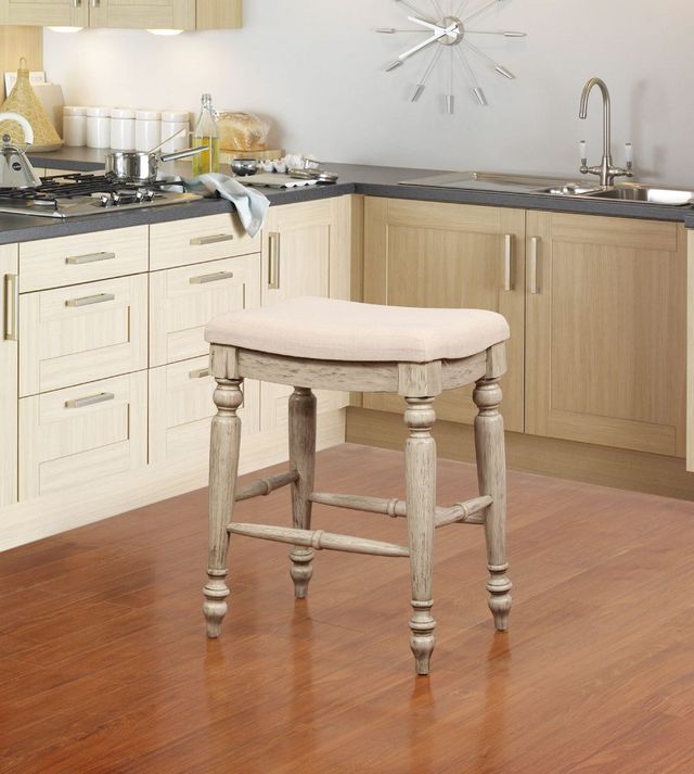Linon Marino Antique White Counter Stool-1