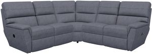Front view of the La-Z-Boy® Ava Harbor Reclining Sectional with Custom Layout Options