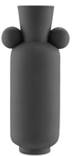 Currey & Company Happy 40 Tall Textured Black Vase-0