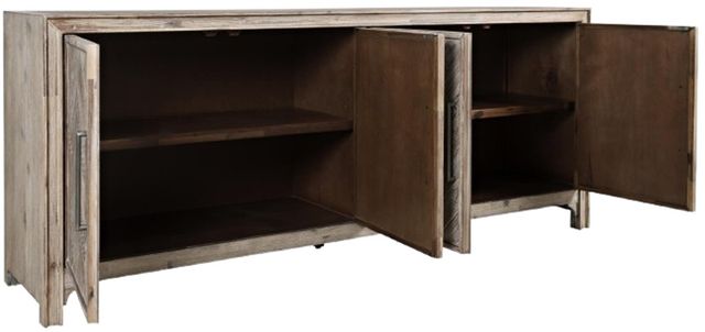 Jofran Inc. Gramercy Gray Wash 4-Door Accent Cabinet-3