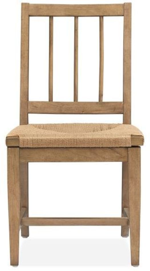 Magnussen Home® Lindon Belgian Wheat Dining Side Chair with Paper Cord Seat-1
