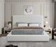 Meridian Furniture Devin Cream Queen Upholstered Panel Bed-5