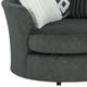 Albany Industries Tweed Gunmetal Swivel Chair-1