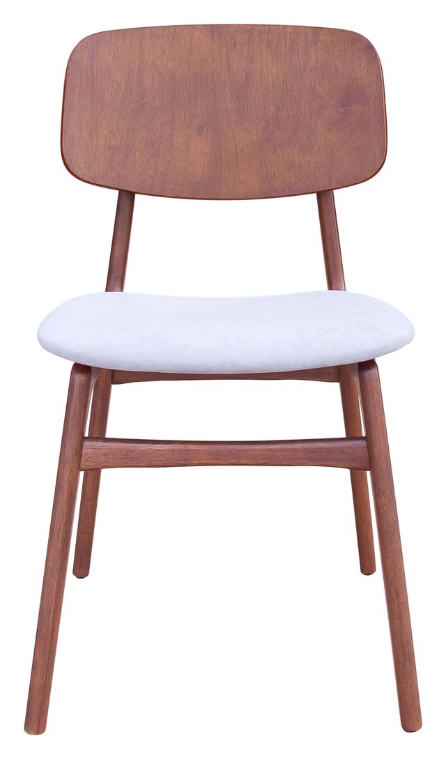 Zuo® Modern Othello Light Gray Dining Chair-1