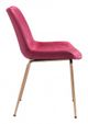 Zuo® Tony Red/Gold Dining Chair-2