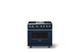 Viking® 5 Series 36" Slate Blue Pro Style Dual Fuel (LP) Range with Polished Chrome Trim-0