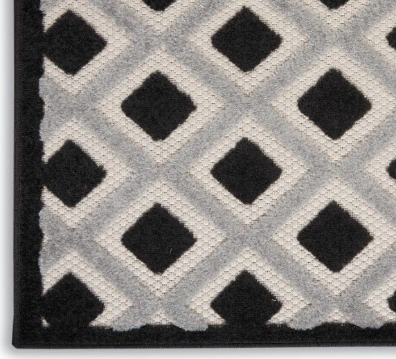Nourison Home™ Aloha Black White 5'x8' Style 3 Area Rug-3