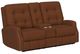Flexsteel® Customizable Devon Fabric Power Reclining Loveseat with Console-3