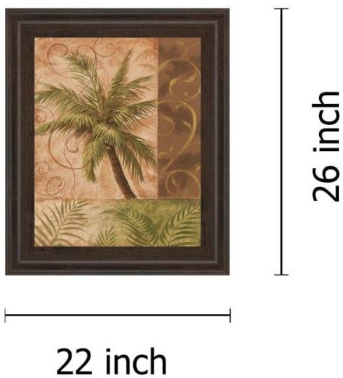 Classy Living Vivian Flasch Tropical Breeze I 22" Wall Art-2