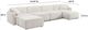 TOV Furniture Travie 6-Piece White Sand U-Shape Modular Sectional-2