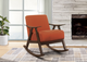 Mazin Furniture Waithe Orange Upholstered Rocking Chair-4
