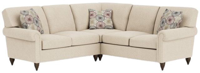 Flexsteel® Customizable Moxy 2-Piece Modular Sectional with Formal Panel Roll Arm-1