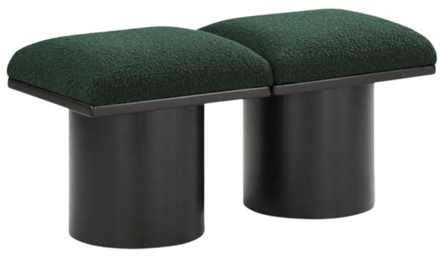 Meridian Furniture Pavilion 2-Piece Green/Black 36" Modular Bench-0