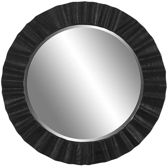 Uttermost® Caribou Dark Espresso Round Mirror-0